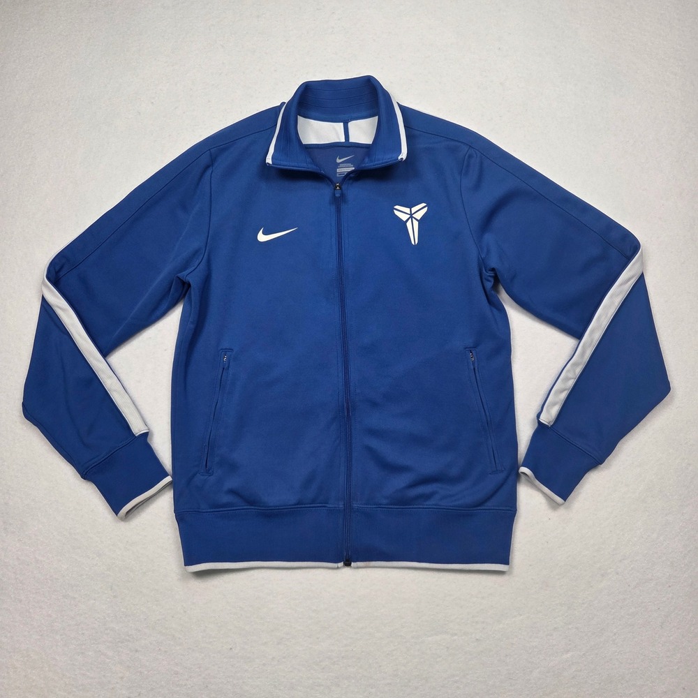 Nike Kobe Bryant Track Jacket Mens Medium Blue Mamba Sheath Full Zip Warmup